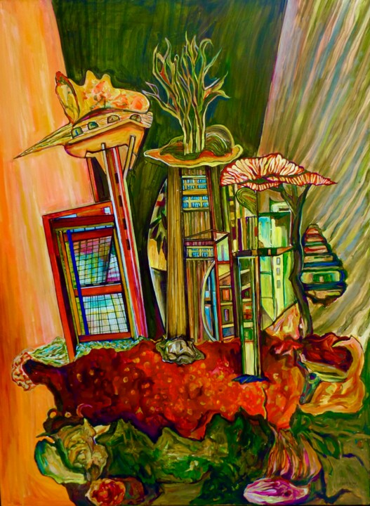 Das Luftschloss 绘画, 47.2x35.4 in