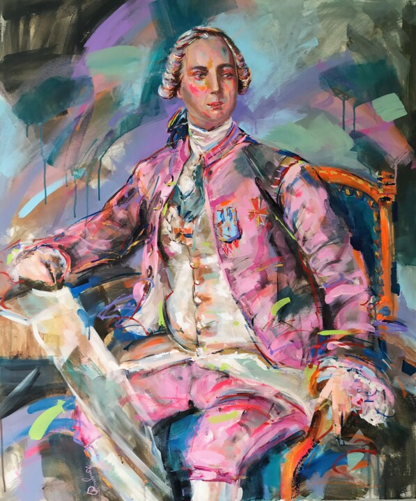 The Leader 绘画, 47.2x39.4 in