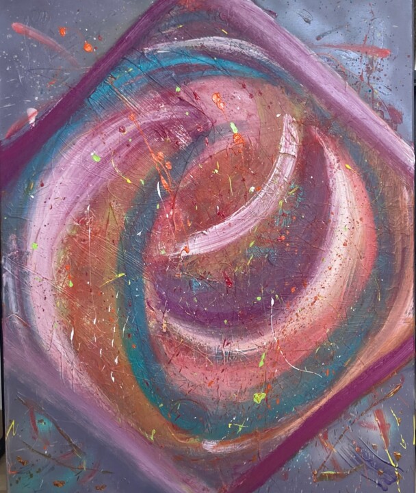 Peinture intitulée "FLOW VI" par Sandy Madar, Œuvre d'art originale, Acrylique