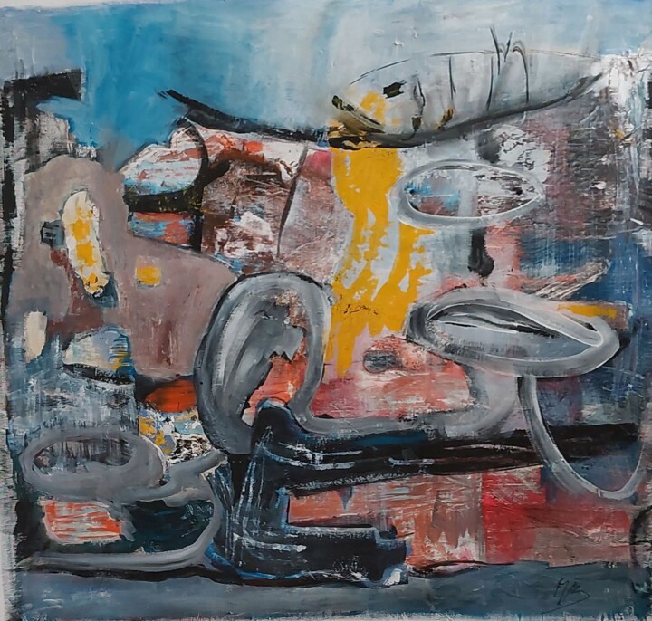 "frérocité" 绘画, 29.9x31.9 in