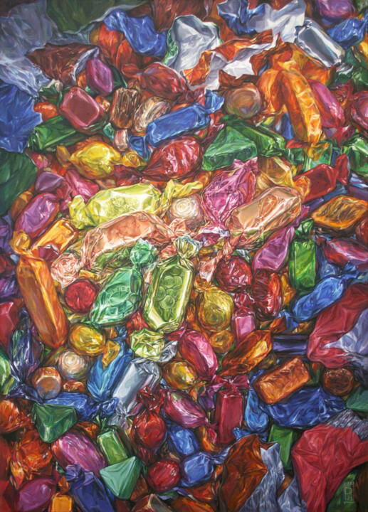 Wrappers 绘画, 27.6x19.7 in