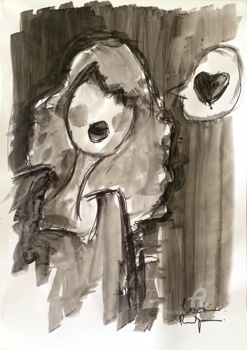 绘画,  16.5x11.7 in 