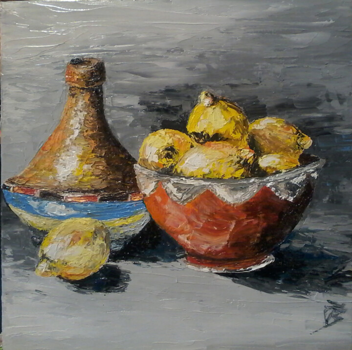 La Tajine 绘画, 11.8x11.8 in