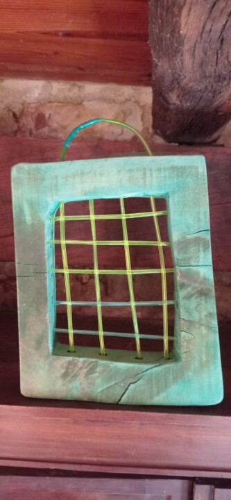 Sculpture titled "Colador de luz" by Javier Martín, Original Artwork, Wood