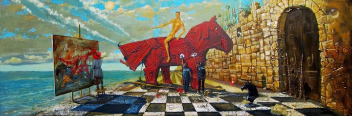 绘画,  15.8x47.2 in 