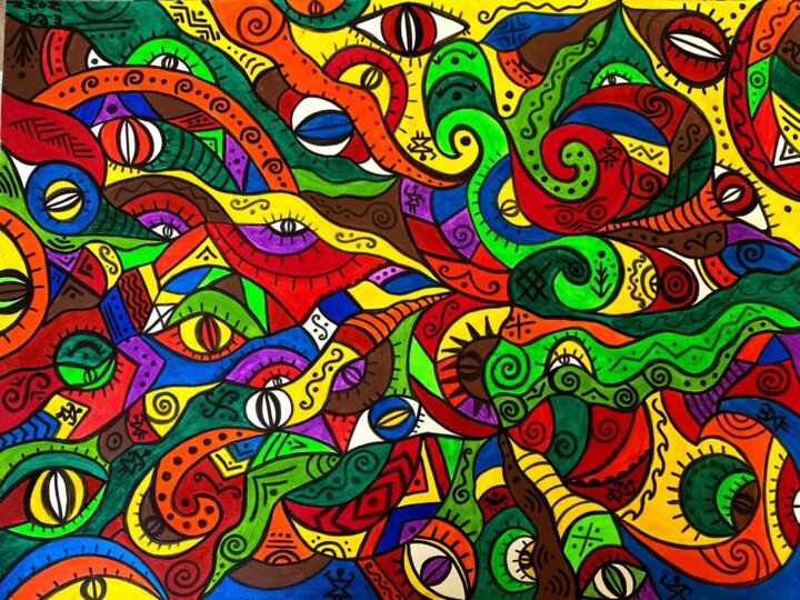 Internal reserves 绘画, 17.7x24 in