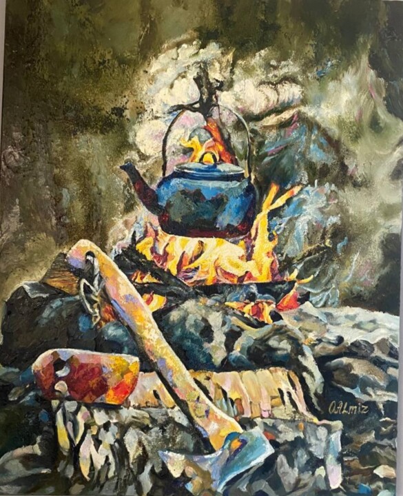 В лесу 绘画, 39.4x31.5 in