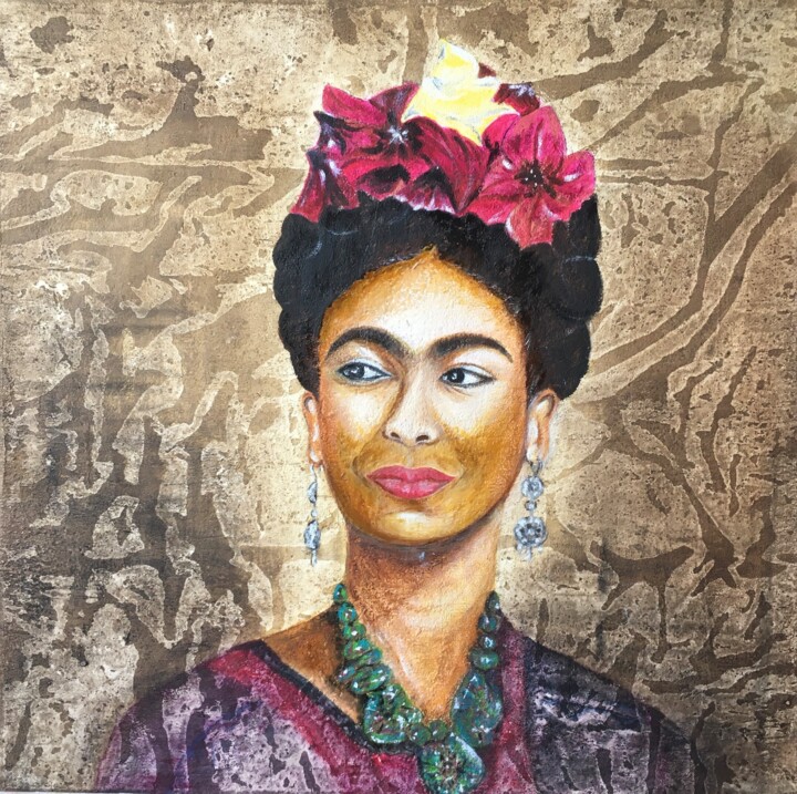 XOCHITL 绘画, 15.8x15.8 in