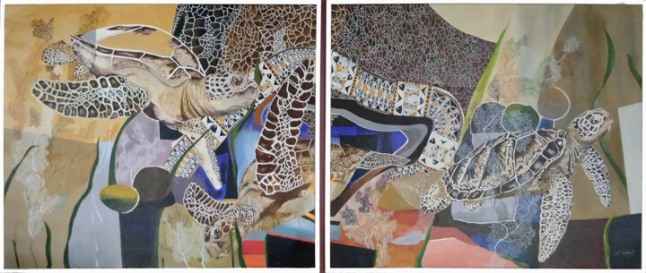 绘画,  31.9x78.7 in 