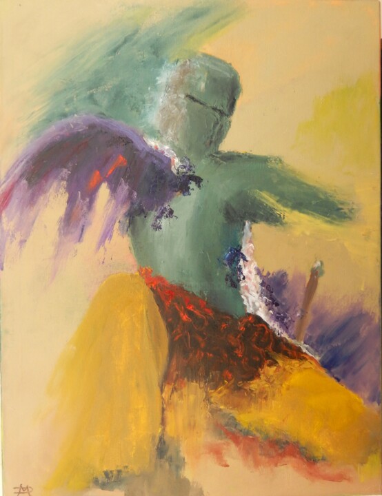 Prométhée 绘画, 31.5x23.6 in