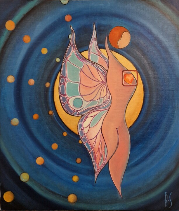 Peinture intitulée "Renaissance" par Ralph.S, Œuvre d'art originale, Huile