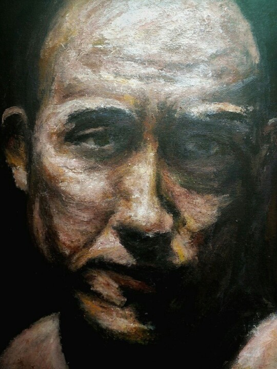 Portrait of a man 绘画, 16.5x11.8 in
