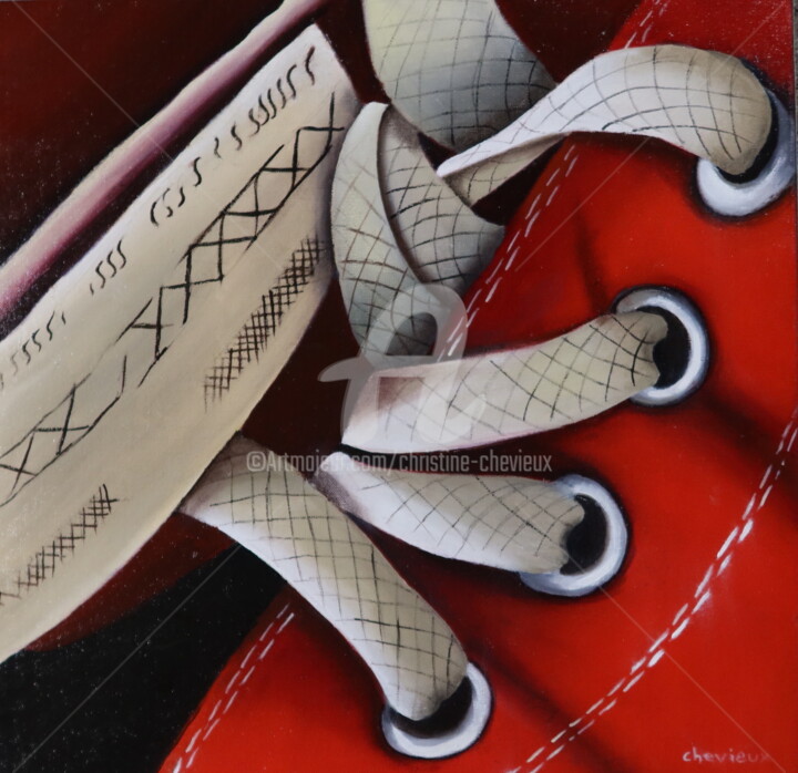 converses 绘画, 19.7x19.7 in