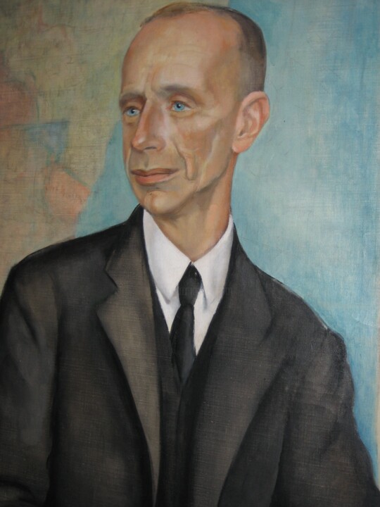 Schilderij getiteld "Portrait de Wilhelm…" door Anita Rée, Origineel Kunstwerk, Olie