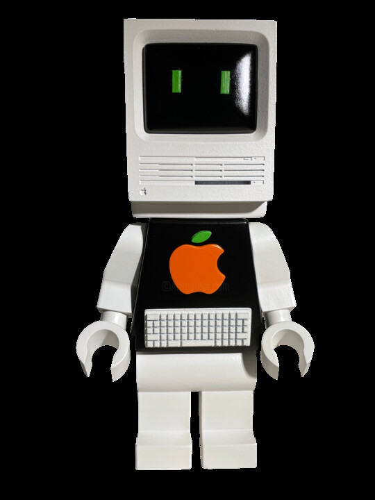 Sculpture titled "L. MAC" by Secam, Original Artwork, Resin