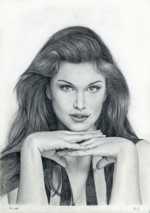 Cindy Crawford 图画, 11.4x8.3 in
