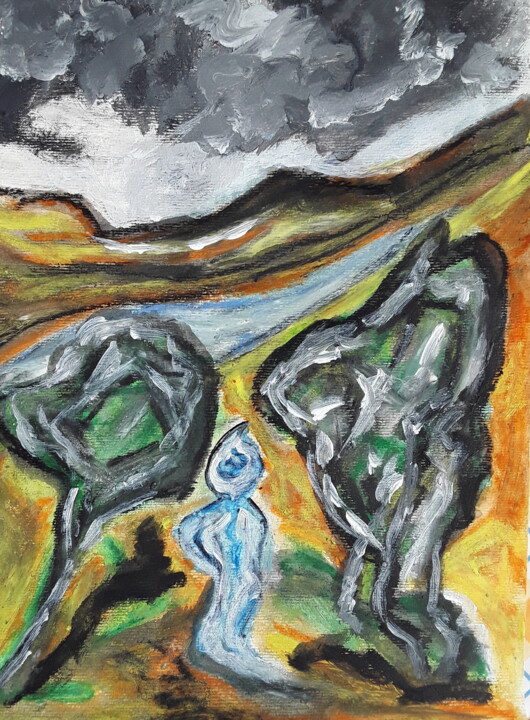 the first day 绘画, 15.8x11.6 in