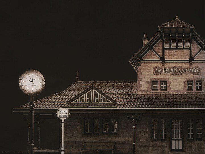 Photography titled "EN ATTENDANT GODOT,…" by Astr, Original Artwork, Digital Photography Mounted on Wood Stretcher frame