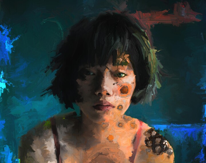 Digital Arts titled "Ladybird" by Halil Koç, Original Artwork, 2D Digital Work