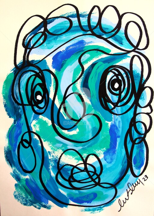 绘画,  13.8x9.8 in 