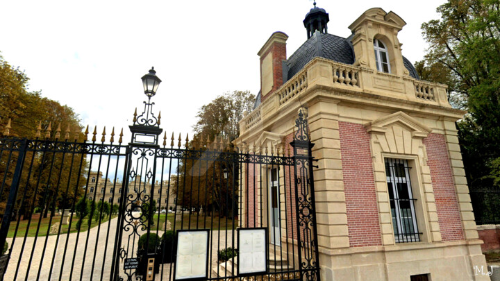 The entrance to the castle of Ferrières-en-Brie View2 摄影