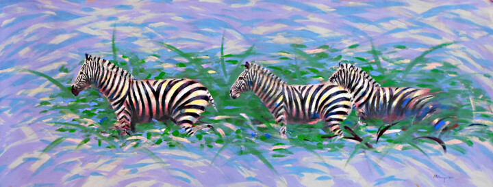 绘画,  21.7x55.1 in 