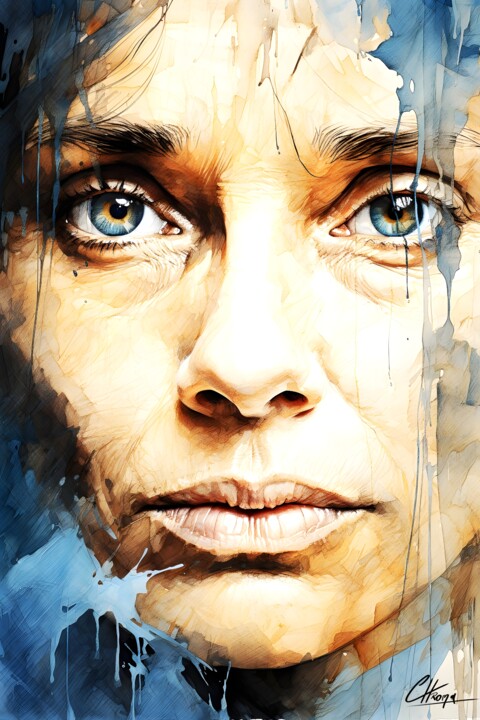 Regard d'une Vie 数字艺术, 47.2x31.5 in