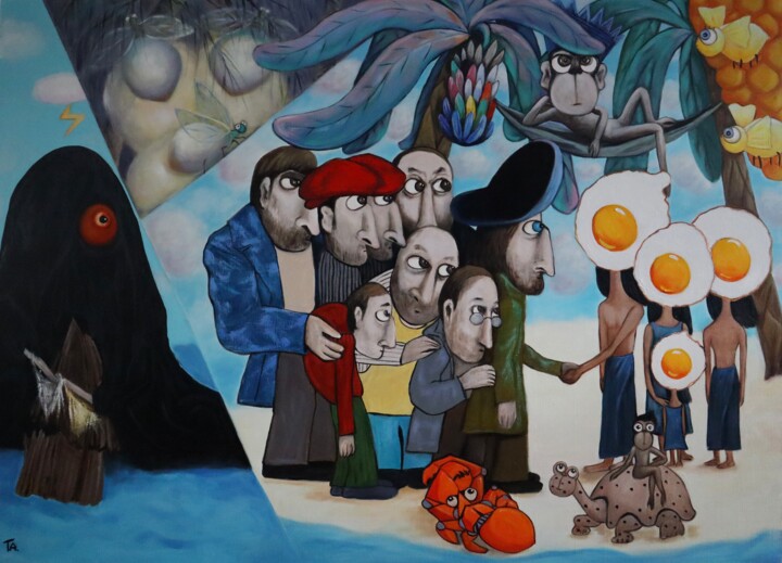 Egg Island Painting, 51.2x70.9 in