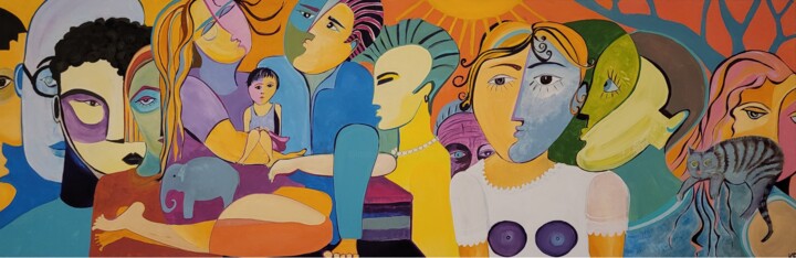 United 绘画, 19.7x59.1 in
