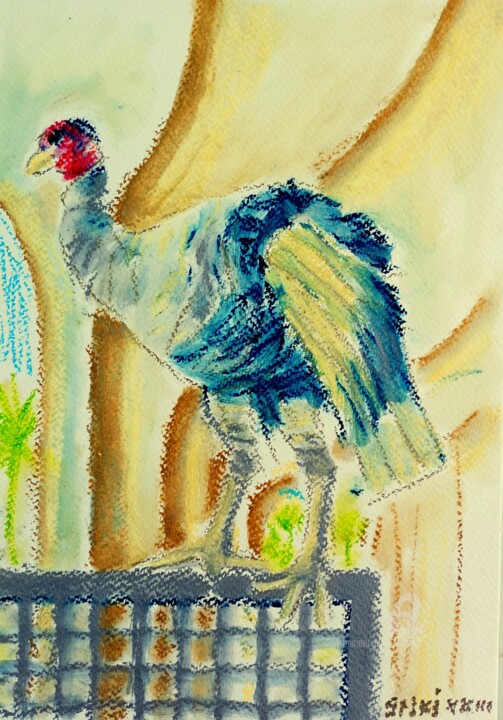 Les oiseaux 绘画, 11.8x8.3 in
