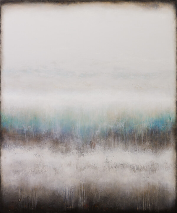 Painting titled "Such a Short Infini…" by Łukasz Olek, Original Artwork, Acrylic Mounted on Wood Stretcher frame