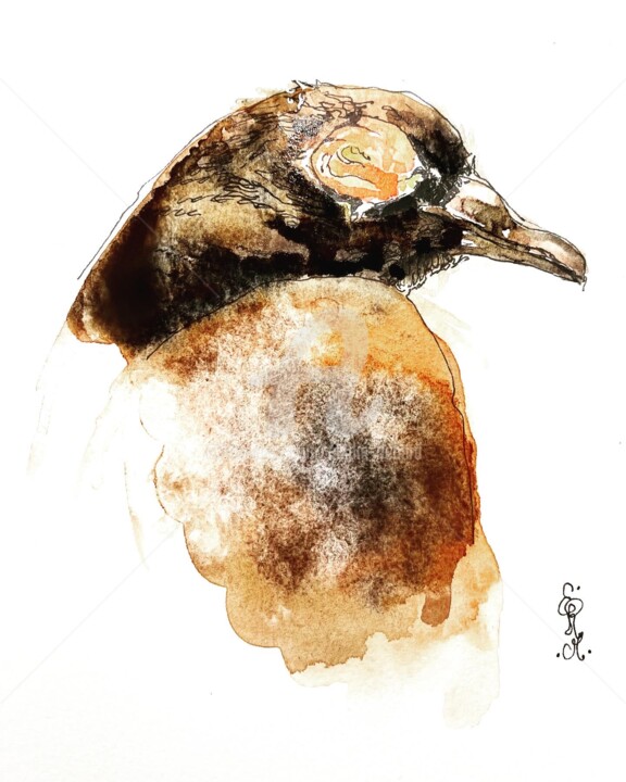 Peinture intitulée "Healing from pox an…" par Elodie M. Richard, Œuvre d'art originale, Aquarelle
