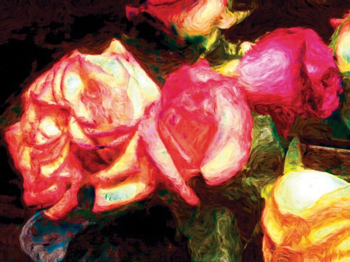 Rosas 2 Dijital Sanat, 59x78,5 in