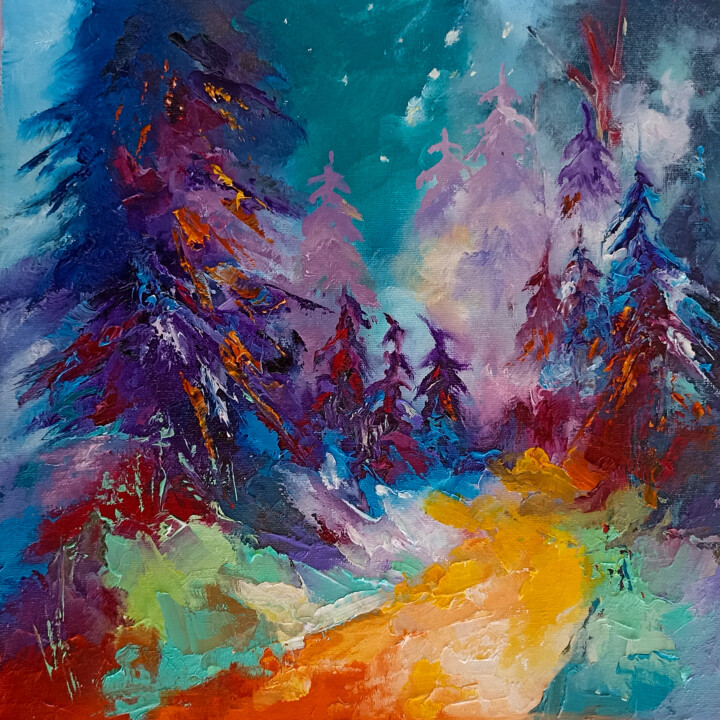 In search of Gretel 绘画, 11.8x11.8 in