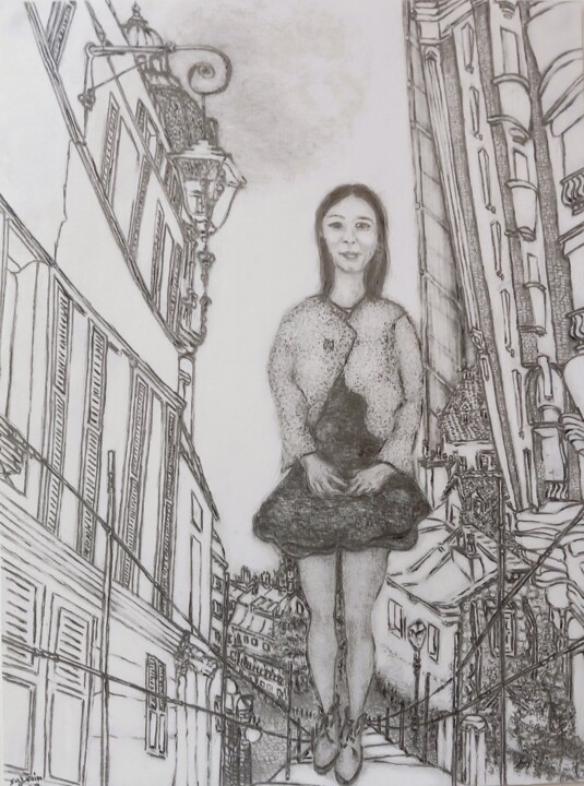 les nuits de la pleine lune 图画, 12.6x9.5 in