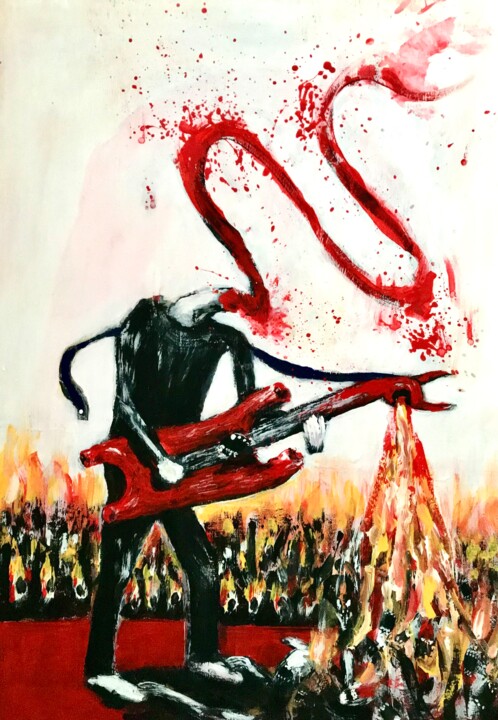 Headless Metal 绘画, 11.8x7.9 in