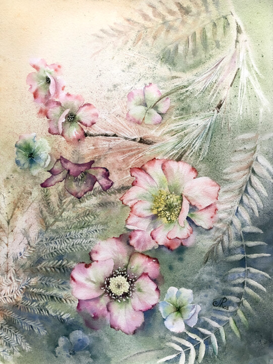 绘画,  14.6x11 in 
