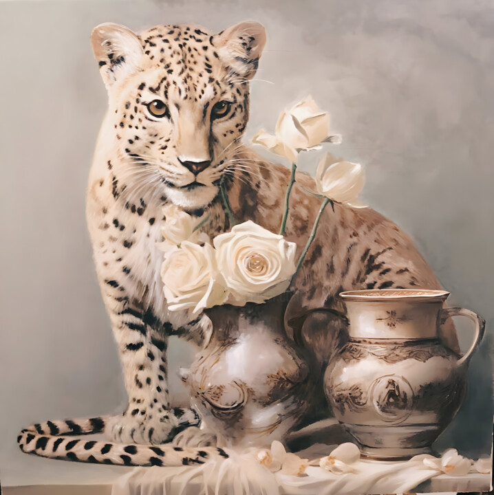 Wild life Vol.2 "Clara" 绘画, 19.7x19.7 in