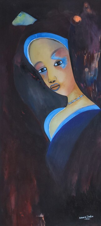 绘画,  16.9x7.9 in 