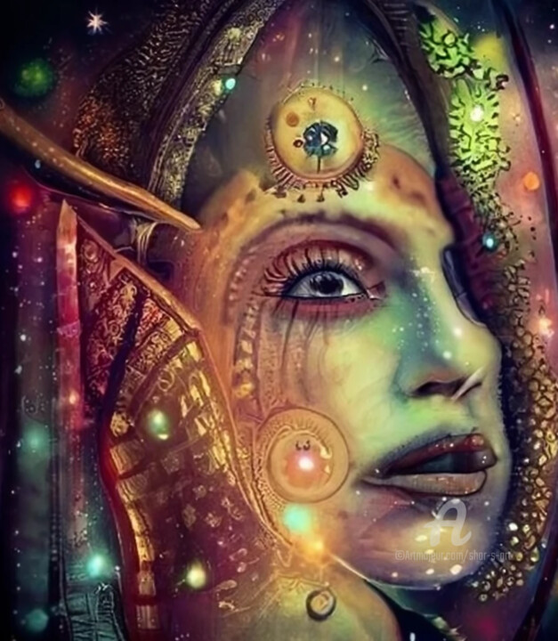 Reptilian Woman 数字艺术