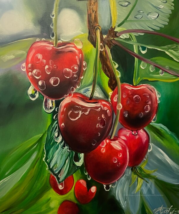 Ripe cherry 绘画, 23.6x19.7 in