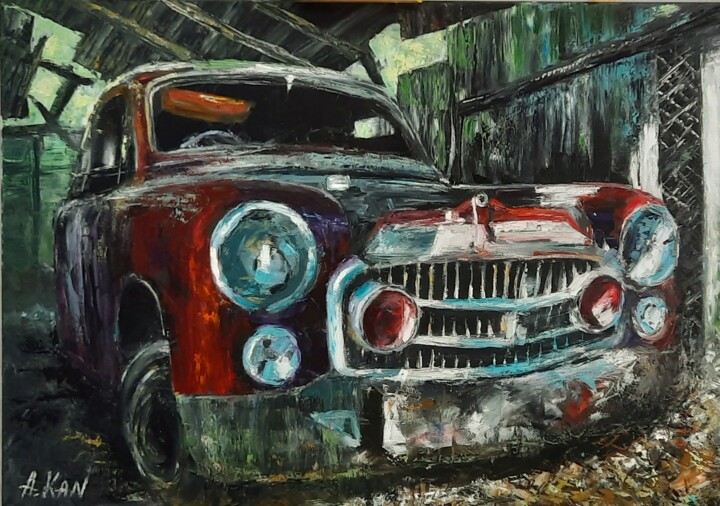 Oldsmobile 绘画, 19.7x27.6 in