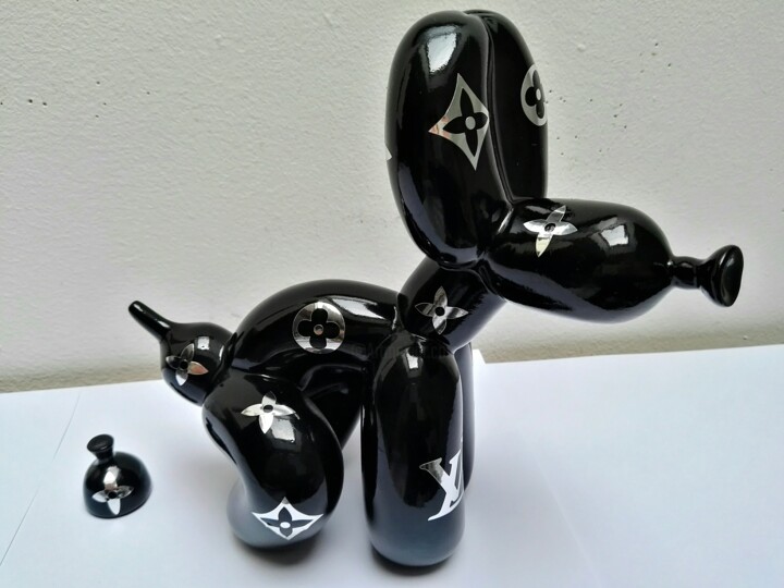 Sculpture balloon dog Louis Vuitton 雕塑, 7.9x8.7 in