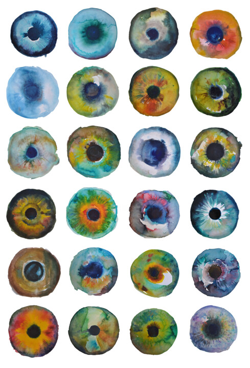 Eyes 图画, 27.6x19.7 in
