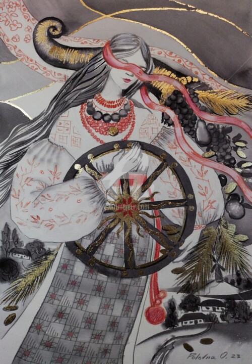 Fortune Tekening, 16,5x11,6 in