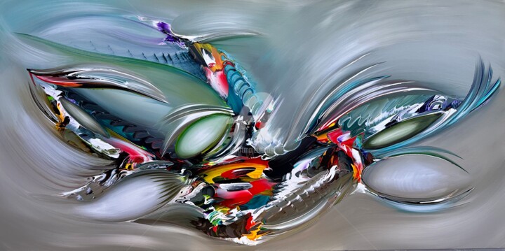 Pintura titulada "The Secret..," por Gena Genadyj, Obra de arte original, Acrílico