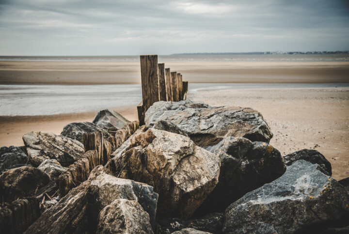 Photography titled "Marée basse" by Pascal Viaud, Original Artwork, Digital Photography