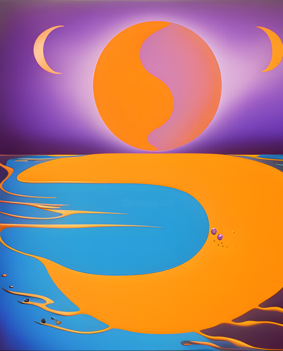 「Movimento Fluido」というタイトルのデジタルアーツ Danyel Carinziaによって, オリジナルのアートワーク, デジタル絵画