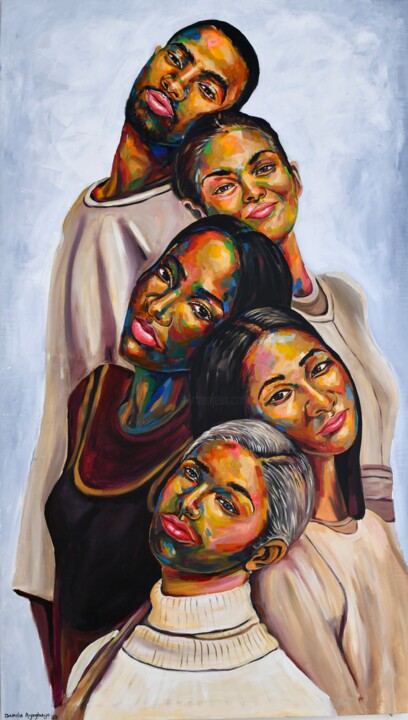 Strength in diversity 5 绘画, 70x46 in
