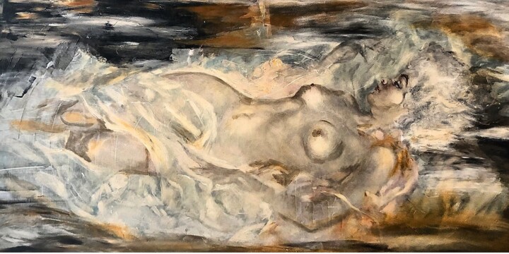 绘画,  18.1x35.8 in 